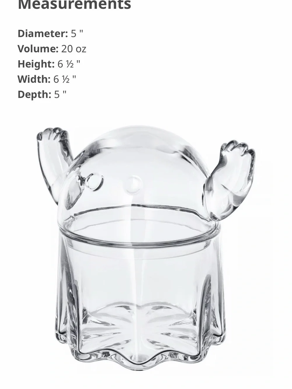 IKEA KUSTFYR Bowl With Lid, Ghost Clear Glass, 5